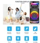 Колонка акустическая GEDI-G GD-9005 Bluetooth 50 Вт с микрофоном, FM и RGB подсветкой - изображение 4