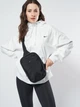 Спортивная сумка слинг через плечо тканевая Nike Aura Crossbody HF7038-013 Black/Black/Gunmetal (0198480963554) - изображение 2