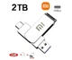 Флеш накопитель-память 2в1 MI в металлическом корпусе USB3.0 + TYPE-C + переходник Micro USB 2TB 669 - изображение 1