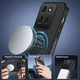 Чехол Carbon Shield with Ring для Motorola Moto G86 Power с поддержкой беспроводной зарядки black - изображение 2
