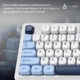 Клавіатура бездротова Ajazz AF98 Plus Glacier Blue (AF98-PLUS-GB) - зображення 12