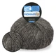 Candy-Yarn Mohair 75%, Серый меланж №49 - тонкая мохеровая пряжа с полиамидом 25 г / 237 м, для ажурных узоров, свитеров, шалей и кардиганов - изображение 1