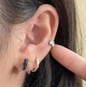Сережки-гвоздики Муха чорна 1 см Podarkus BK1020 - зображення 1