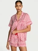 Піжама Сатинова (сорочка + шорти) Victoria's Secret Signature Satin Short Pajama Set ХL Білий (27178715D) - зображення 1