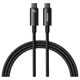 USB кабель Baseus CAWJ040001 Tungsten, Type-C, 1.0 м., Черный - 371340 - изображение 1