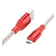 USB кабель Borofone BX96, MicroUSB, 1.0 м., Красный - 386964 - изображение 1