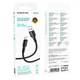 USB кабель Borofone BX116, Type-C, 1.0 м., Чорний - 590400 - зображення 4