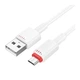 USB кабель Borofone BX110, MicroUSB, 1.0 м., Белый - 590391 - изображение 3