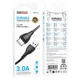 USB кабель Borofone BX121 Energy, Type-C, 1.0 м., Черный - 643088 - изображение 5