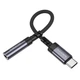 Адаптер Borofone BV24 Graceful, Type-C, 3,5 мм., 0.15 м., Сірий - 584835 - зображення 5