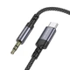 AUX кабель Borofone BL24 Graceful, Type-C, 1.0 м., Сірий - 569897 - зображення 4