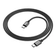 USB кабель Borofone BX87 Sharp, Type-C, 1.0 м., Чорний - 399161 - зображення 1