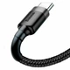 USB кабель Baseus CATKLF-BG1, Type-C, 1.0 м., Чорний - 201657 - зображення 5