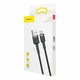 USB кабель Baseus CATKLF-BG1, Type-C, 1.0 м., Чорний - 201657 - зображення 6