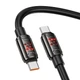 USB кабель Hoco U143 Joy, Type-C, 1.2 м., Черный - 669620 - изображение 2