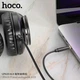 AUX кабель Hoco UPA30, 3,5 мм., 1.0 м., Чорний - 485392 - зображення 3