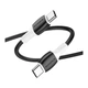 USB кабель Borofone BX84, Type-C, 1.0 м., Чорний - 327279 - зображення 1