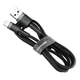 USB кабель Baseus CALKLF-BG1 Cafule Apple iPhone SE 2022 / iPhone 14 Pro Max / iPhone 14 Plus / iPhone 14 Pro / iPhone 14 / iPhone 13 Pro / iPhone 13 Mini / iPhone 13 / iPhone 13 Pro Max / iPhone 12 Mini / iPhone 12 Pro Max, Lightning, 1.0 м., - 299461 - зображення 4