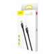 USB кабель Baseus CATKLF-GG1 Cafule PD2.0, Type-C, 1.0 м., Чорний - 191323 - зображення 4