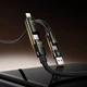 USB кабель Hoco U143 Joy, Lightning, Type-C, 1.2 м., Черный - 669616 - изображение 8