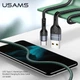 USB кабель USAMS US-SJ449 U55, Type-C, 1.0 м., Черный - 488466 - изображение 3