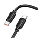 USB кабель Hoco X115 Surpass, Type-C, 1.0 м., Черный - 608130 - изображение 2