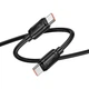 USB кабель Hoco X115 Surpass, Type-C, 1.0 м., Черный - 608130 - изображение 3