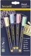 Zestaw markerów kredowych Securit Pastel 1-2 mm 4 szt BL-SMA100-V4-PAS (8719075287767) - obraz 1