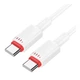 USB кабель Borofone BX110, Type-C, 1.0 м., Білий - 590387 - зображення 2