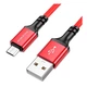 USB кабель Borofone BX83, MicroUSB, 1.0 м., Красный - 327098 - изображение 3