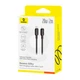 USB кабель Baseus P10377700113-00 Silky Apple iPhone SE 2022 / iPhone 14 Pro Max / iPhone 14 Plus / iPhone 14 Pro / iPhone 14 / iPhone 13 Pro / iPhone 13 Mini / iPhone 13 / iPhone 13 Pro Max / iPhone 12 Mini / iPhone 12 Pro Max, Lightning, 1.0 - 577648 - зображення 4