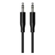 AUX кабель Borofone BL26 Standard, 3,5 мм., 1.0 м., Чорний - 611677 - зображення 1