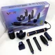 Фен-стайлер для волос 7в1 VGR V-477 DARK Blue Professional 1400 Вт 7 насадок - зображення 2