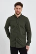 Рубашка джинсовая однотонная Trend Collection 18306-4 хаки (HAKI) S (2957430593108) - изображение 2