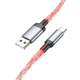 USB кабель Hoco U112, Type-C, 1.0 м., Серый - 360158 - изображение 4