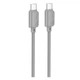 USB кабель Hoco X113 Beneficio, Type-C, 1.0 м., Сірий - 571716 - зображення 1