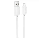 USB кабель Hoco X113 Beneficio, MicroUSB, 1.0 м., Білий - 571723 - зображення 1