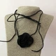 Чокер-шнурок з об'ємною квіткою трояндою Honey Fashion Accessories чорний (12-363) - изображение 3