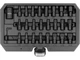 Набір насадок ударних ударних, HEX/TORX/SPLINE M6-M19, T30-70, квадрат 1.2". 25 шт YATO (YT-10657) - зображення 1