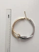Жіноче масивне кольє з абстрактною петлею Honey Fashion Accessories золотистий+сріблястий (12-382) - зображення 5