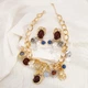 Масивний набір прикрас у вінтажному стилі "Eclectic Charm" Honey Fashion Accessories золотистий (120375) - зображення 3