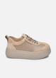 Женские темно-бежевые кеды кожа-замш PARADIZE SHOES на высокой подошве 40 размер (стелька 26,2 см) - изображение 3