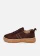 Женские темно-коричневые замшевые кеды PARADIZE SHOES на высокой подошве 41 размер (стелька 26,5 см) - изображение 4