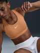 Спортивный топ женский Nike Swoosh DX6821-856 S Оранжевый (197860079045) - изображение 5