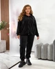 Жіночий велюровий костюм (кофта+штани) Uaclothes 50-52 Чорний (like36460-168861358) - зображення 3