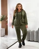 Жіночий велюровий костюм (кофта+штани) Uaclothes 50-52 Хакі (like36463-168891358) - зображення 4