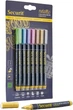 Zestaw markerów kredowych Securit Metallic 1-2 mm 7 szt BL-SMA100-V7-MT (8719075285091) - obraz 2