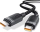 Интерфейсный кабель Rocoren RCXCTT2-LC0G 240W 480Mbps (E-marker 50V 5A) TypeC-TypeC 1m Black (43700) - изображение 1
