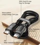 Интерфейсный кабель Rocoren RCXCTT2-LC0G 240W 480Mbps (E-marker 50V 5A) TypeC-TypeC 1m Black (43700) - изображение 7