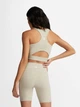 Спортивный топ для бега женский Converse Wordmark Bra Top Beach Stone 10024540-247 XS Sand (194434082968) - изображение 7